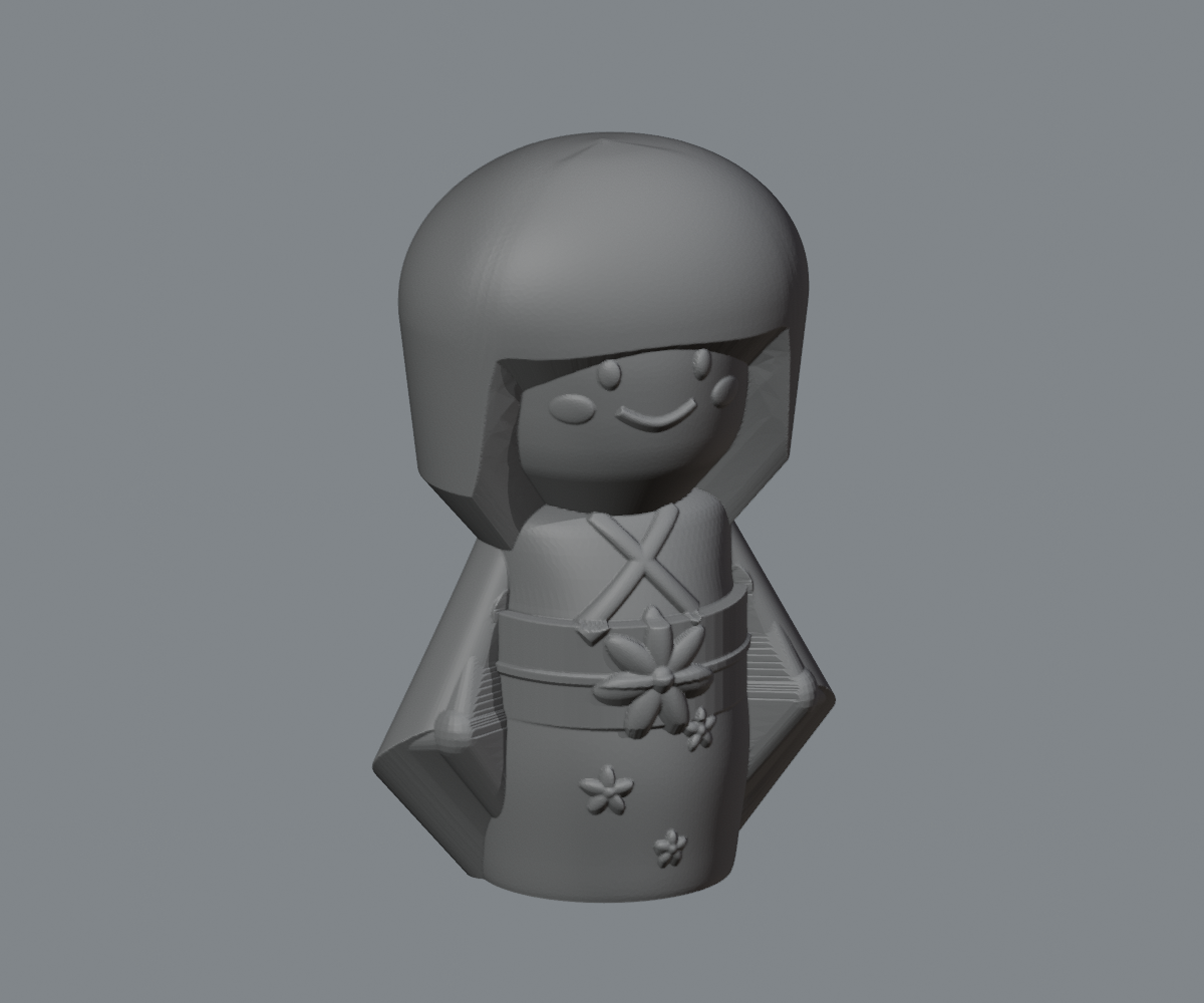 Kokechan exact STL front detail
